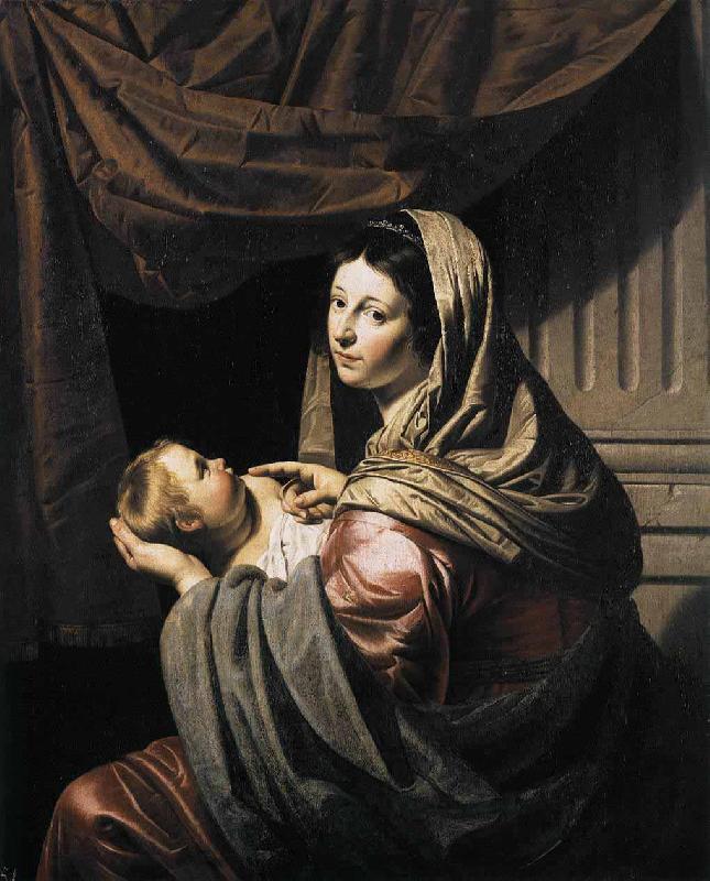 Jan van Bijlert Virgin and Child France oil painting art